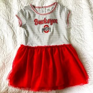 NWOT Ohio State Buckeyes Toddler Dress 4T
